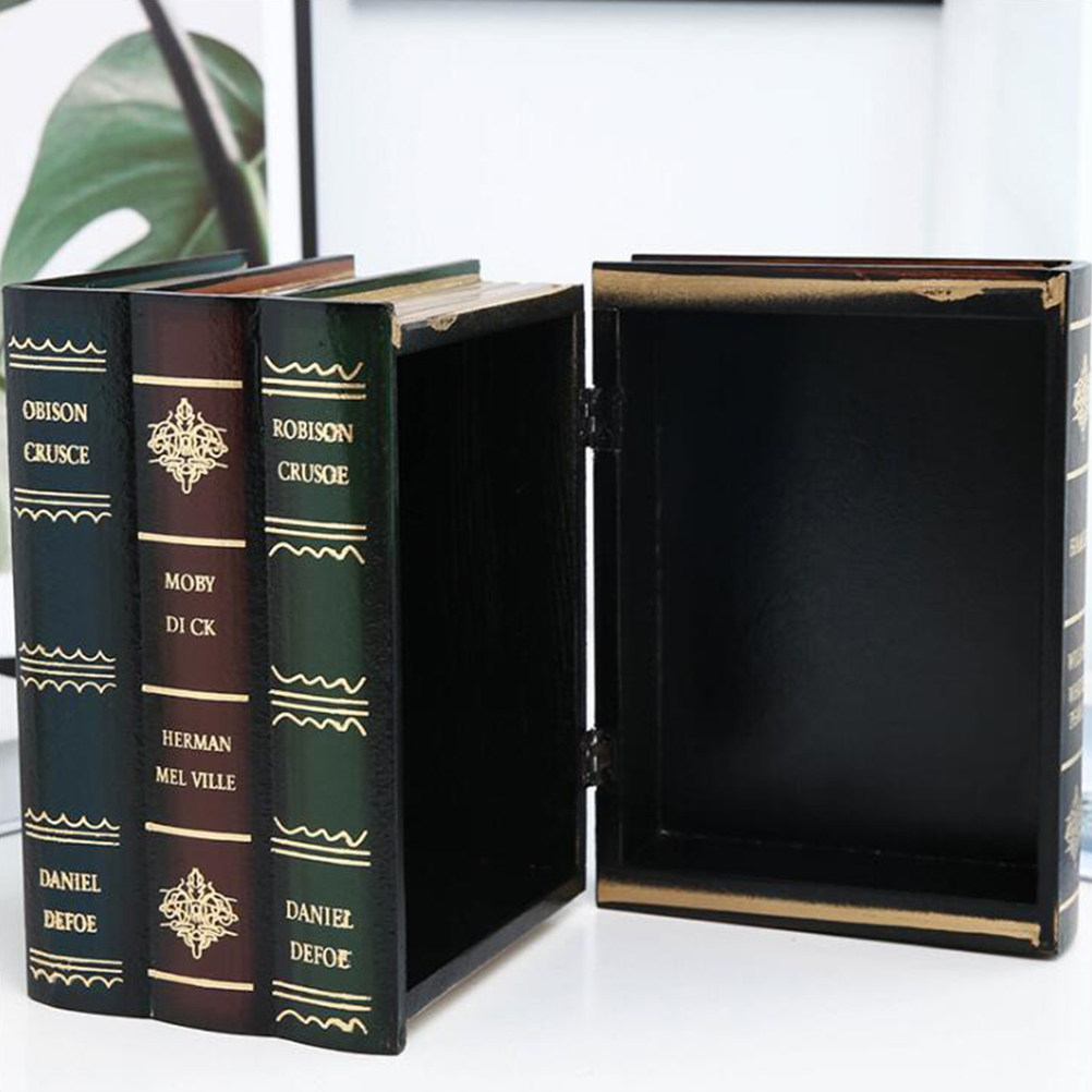 Resin Art Book - Simulation Decoration Retro Resin Book Prop