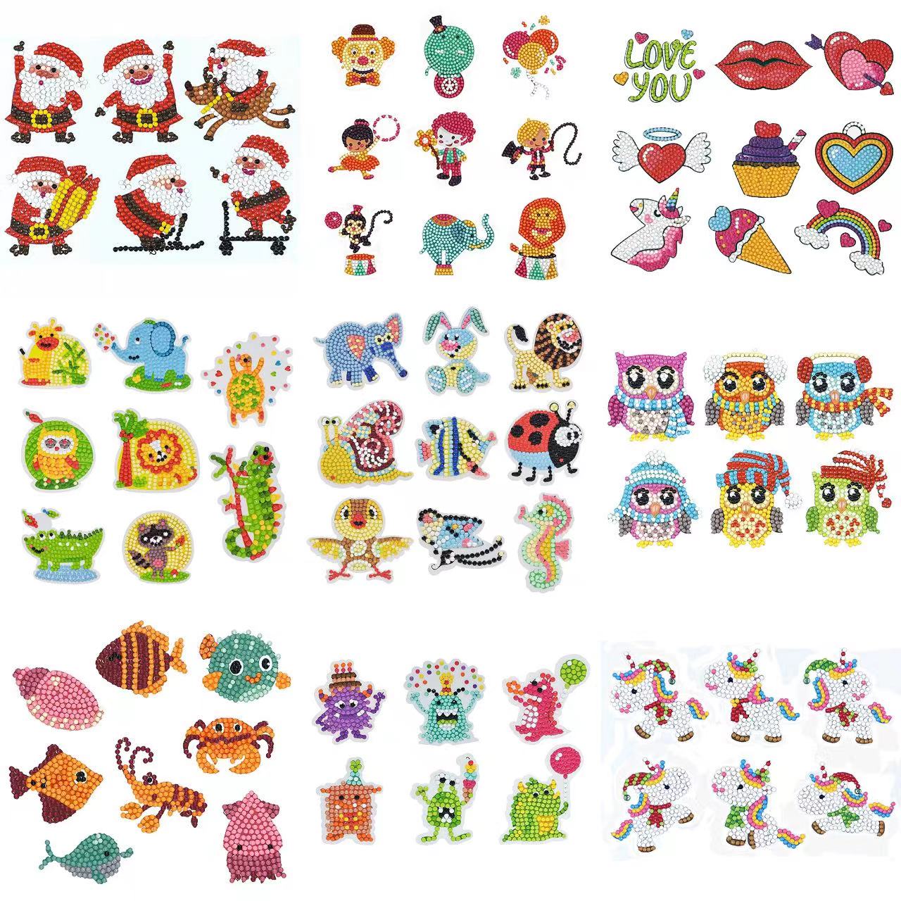 Resin Art Gift - Diamond Painting Stickers 5D DIY Cartoon
