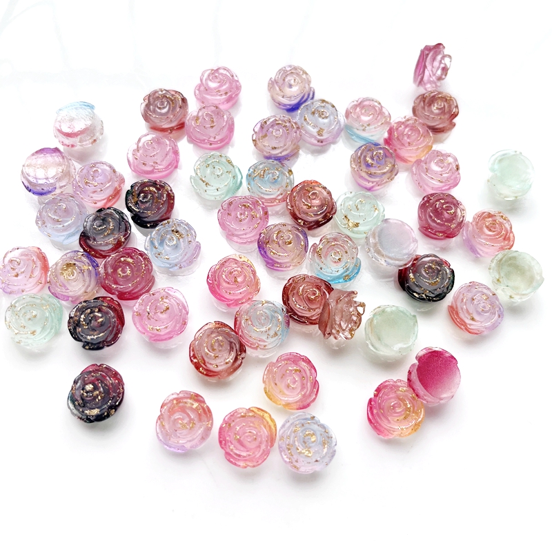 Resin Art Book - 50pcs New Gold Foil Resin Rose