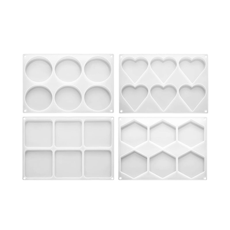 Resin Art Coasters - FYBL-Resin Molds 4 Inch Round Square