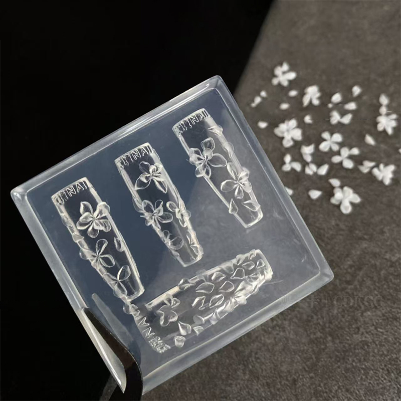 Resin Art Templates Free - **1PC 3D Flowers Nail Mold DIY