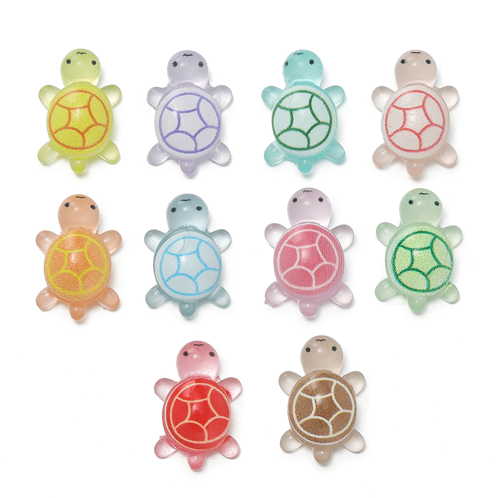 Resin Art Handmade - 10pcs/lot Mini Resin Sea Turtles Glow