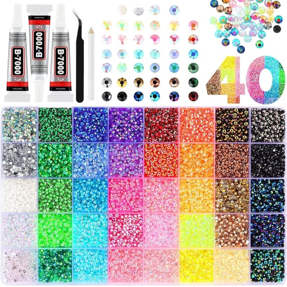 Resin Art Products - Multicolor Resin Rhinestone Kit DIY Decoration