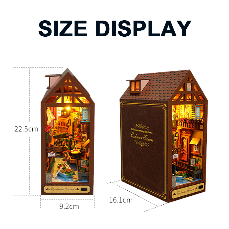 Resin Art Book - DIY Wooden Book Nook Retro Colmar