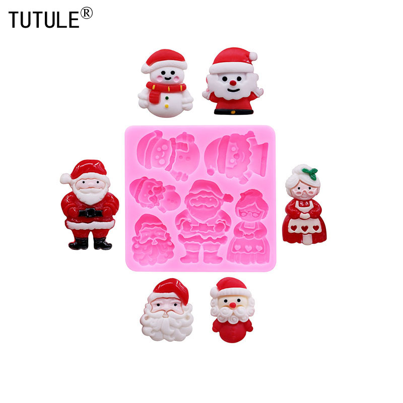 Resin Art Products - Santa Claus Silicone Mold Christmas Snowman