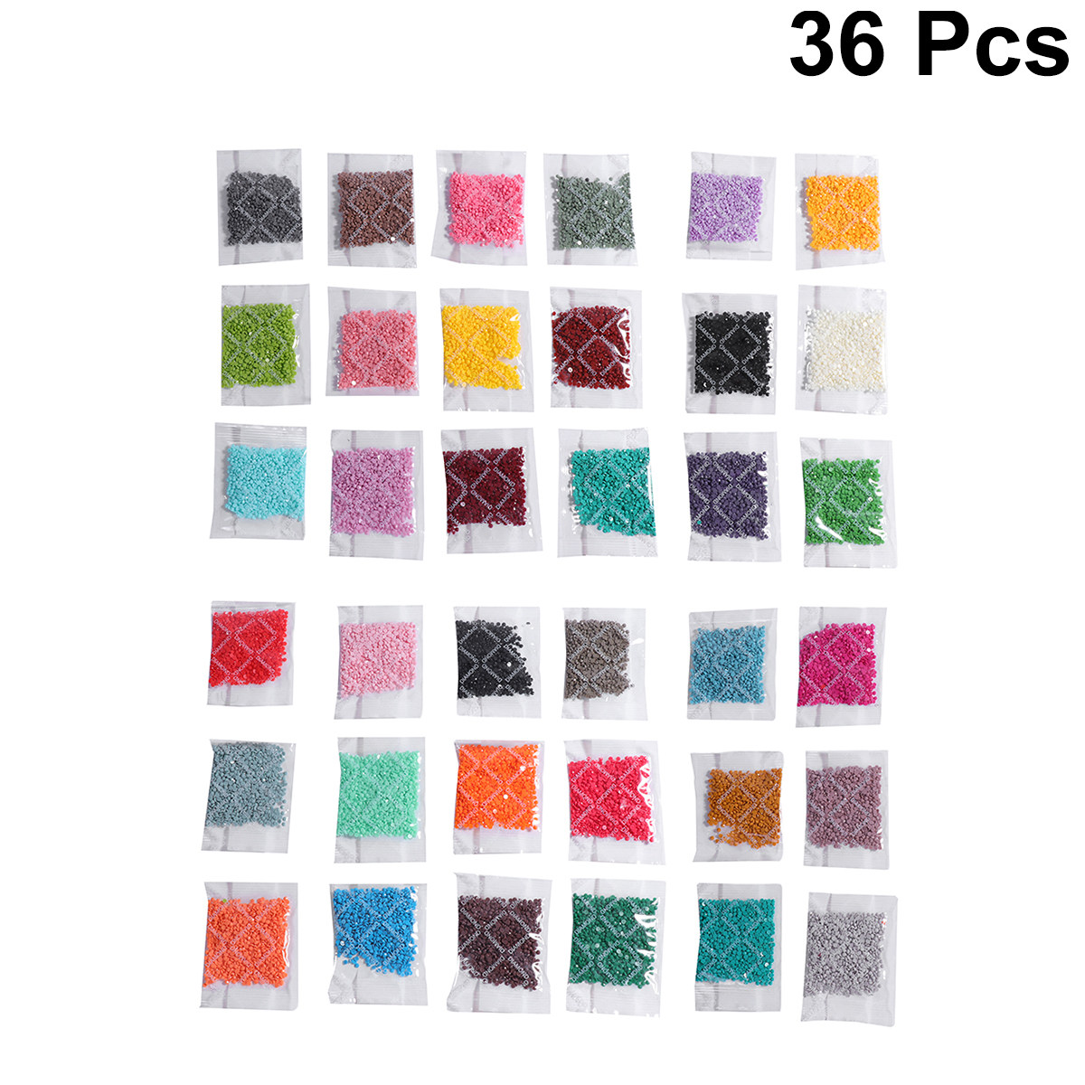 Resin Art Set - 36pcs Round Diamond Set Resin Rhinestones