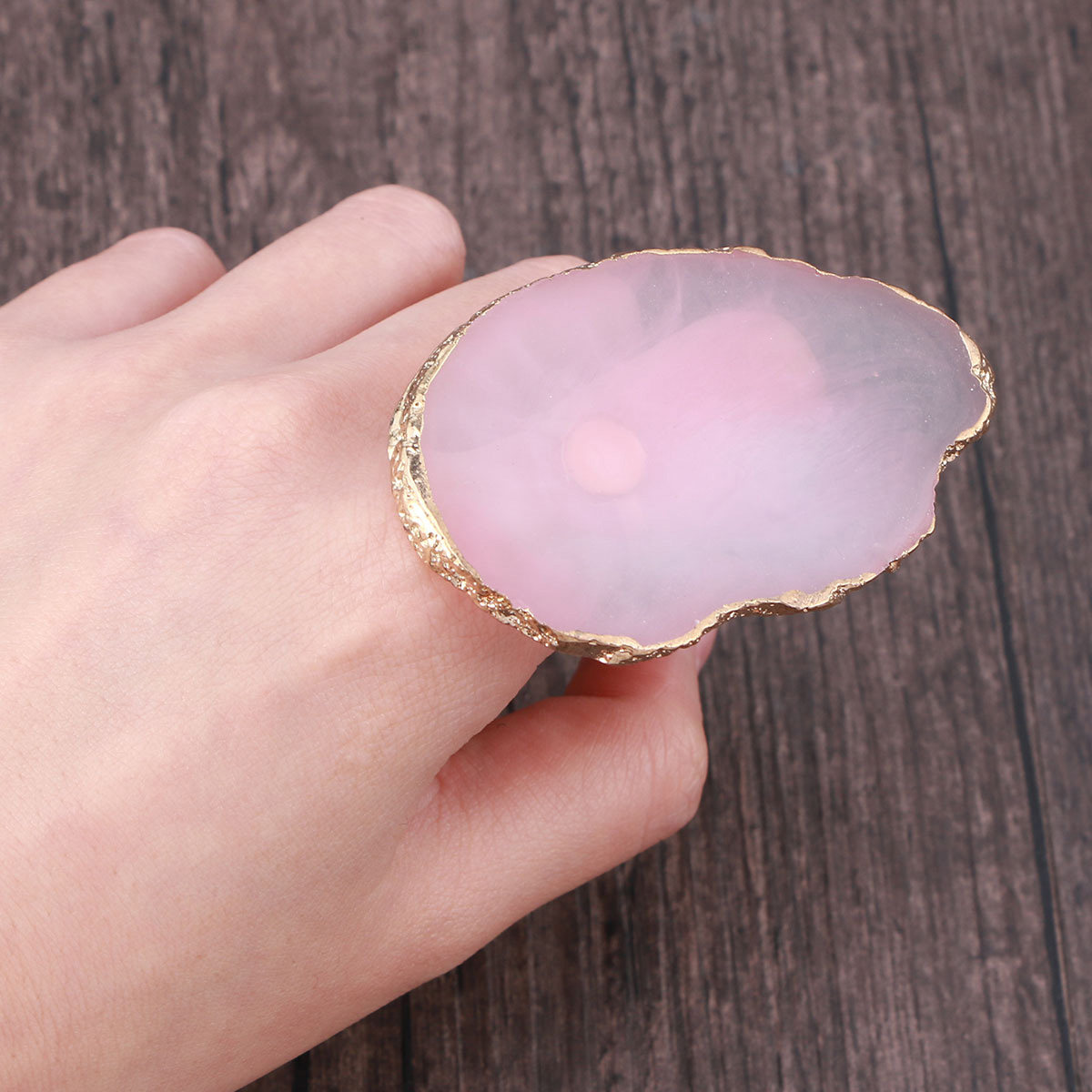 Resin Art Ring Design - Mini Nail Art Finger Ring Palette