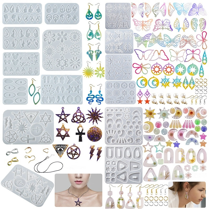 Earring Pendant Silicone Mold  - Resin Art Glue ulasan dan harga