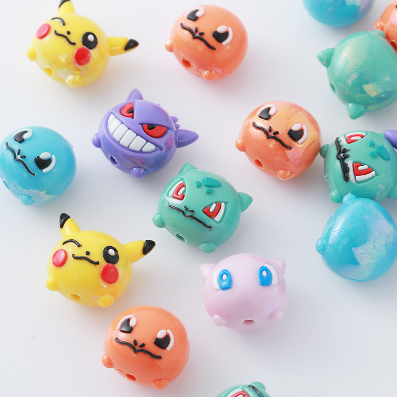12pcs Pokémon Bead DIY Mobile  - Resin Art Toys ulasan dan harga