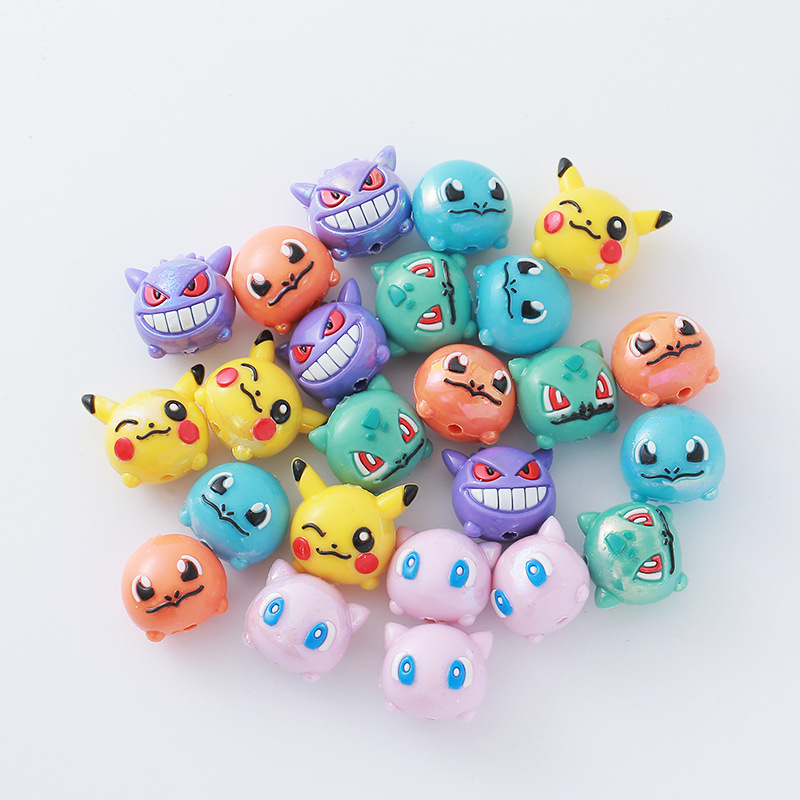 12pcs Pokémon Bead DIY Mobile  - Resin Art Toys ulasan dan harga