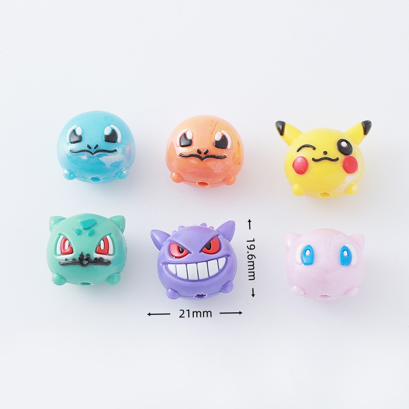 12pcs Pokémon Bead DIY Mobile  - Resin Art Toys ulasan dan harga