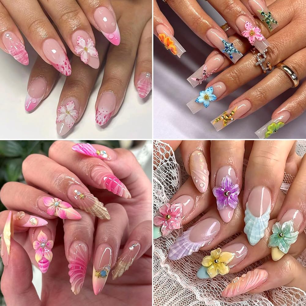 3D Flowers Nail Mold DIY Silic - Resin Art Templates Free ulasan dan harga