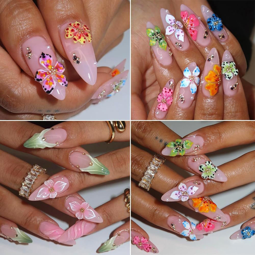 3D Flowers Nail Mold DIY Silic - Resin Art Templates Free ulasan dan harga