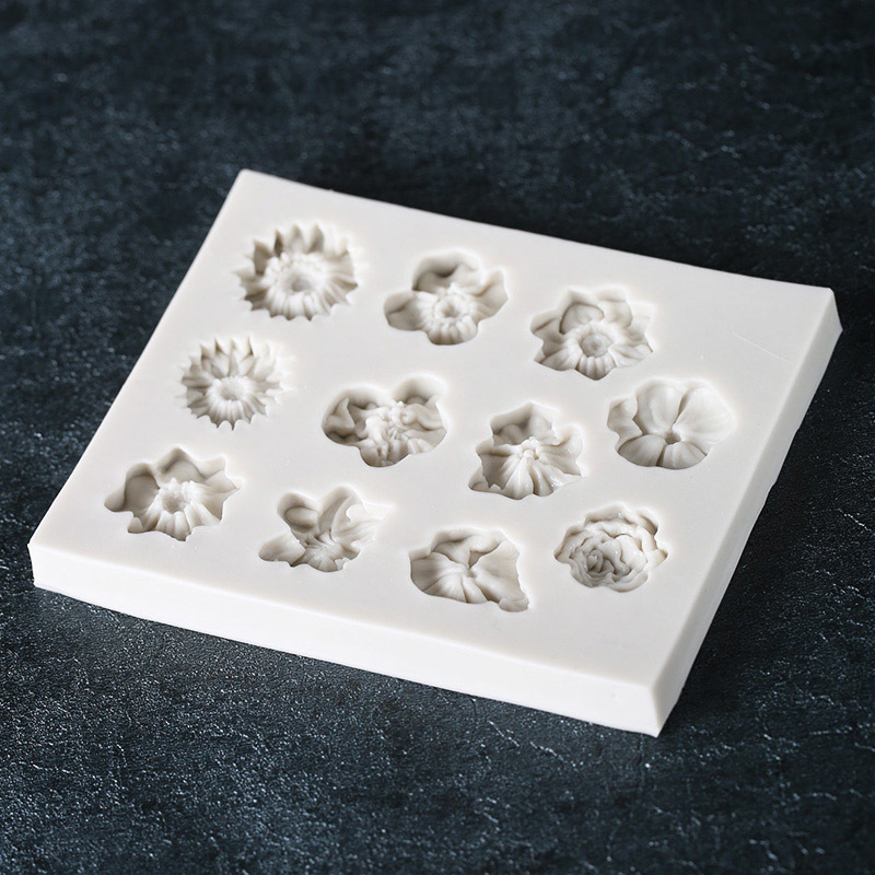 Sunflower Rose Flowers Shape S - Silicone Mold Ocean ulasan dan harga