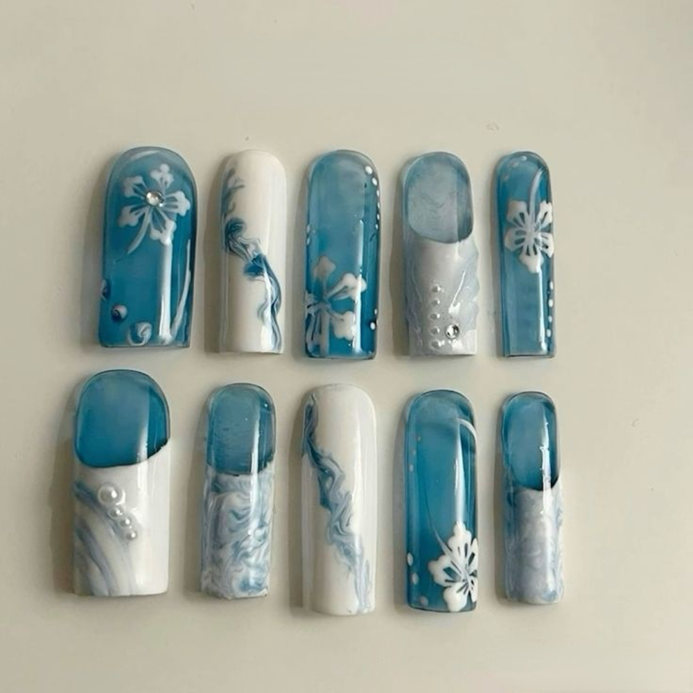 10PCS Handmade Manicure Armor  - Resin Art Set ulasan dan harga