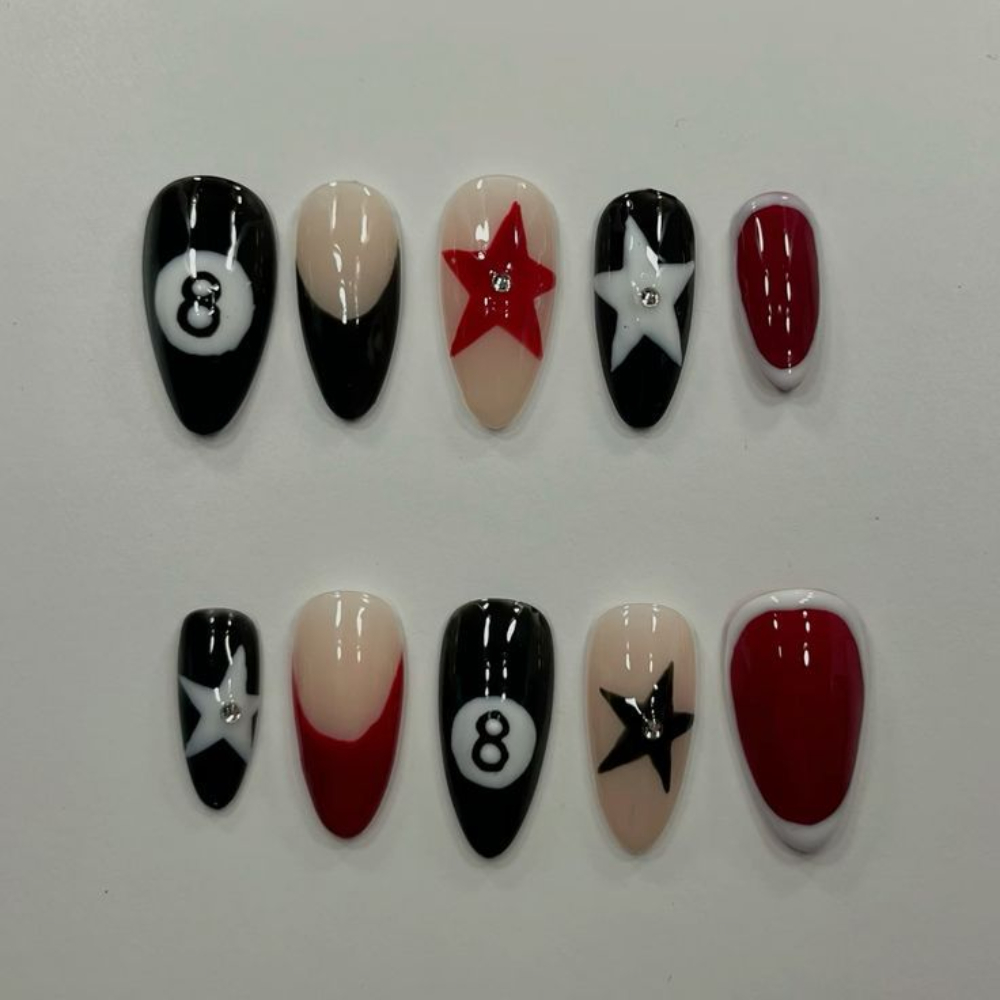 10PCS Handmade Manicure Armor  - Resin Art Set ulasan dan harga