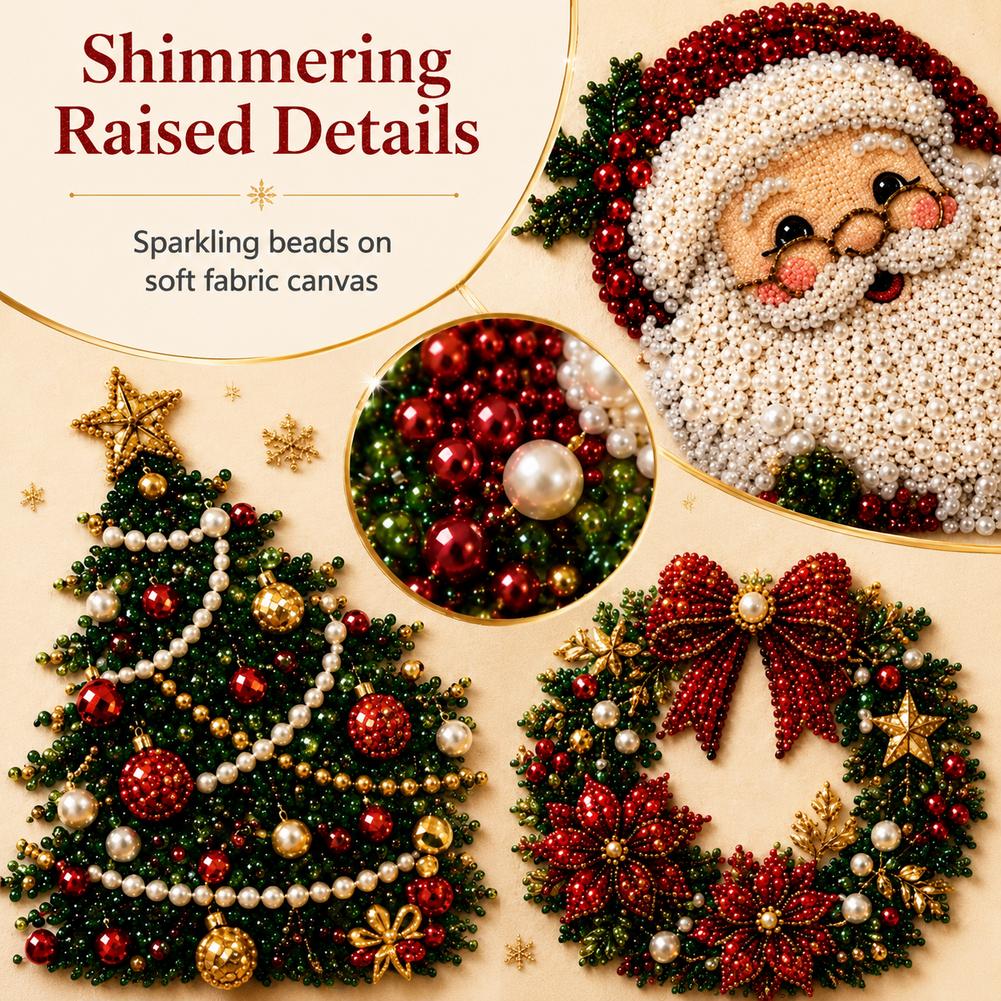 Christmas Santa Claus Pearl Ar - Resin Art Gift ulasan dan harga