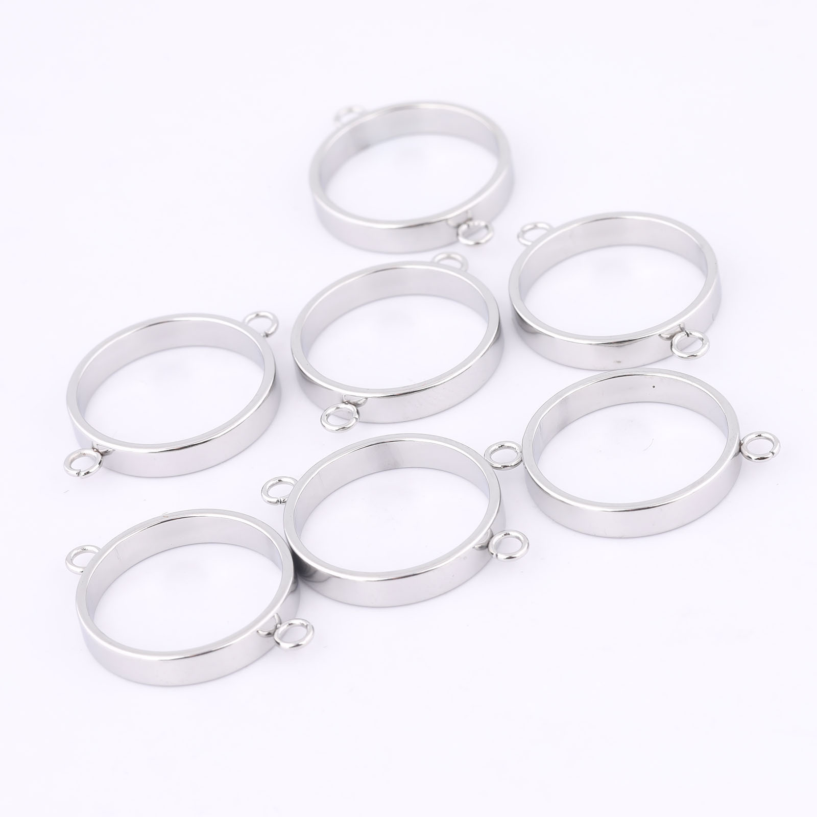 10pcs Stainless Steel 14mm Ope - Resin Art Handmade ulasan dan harga