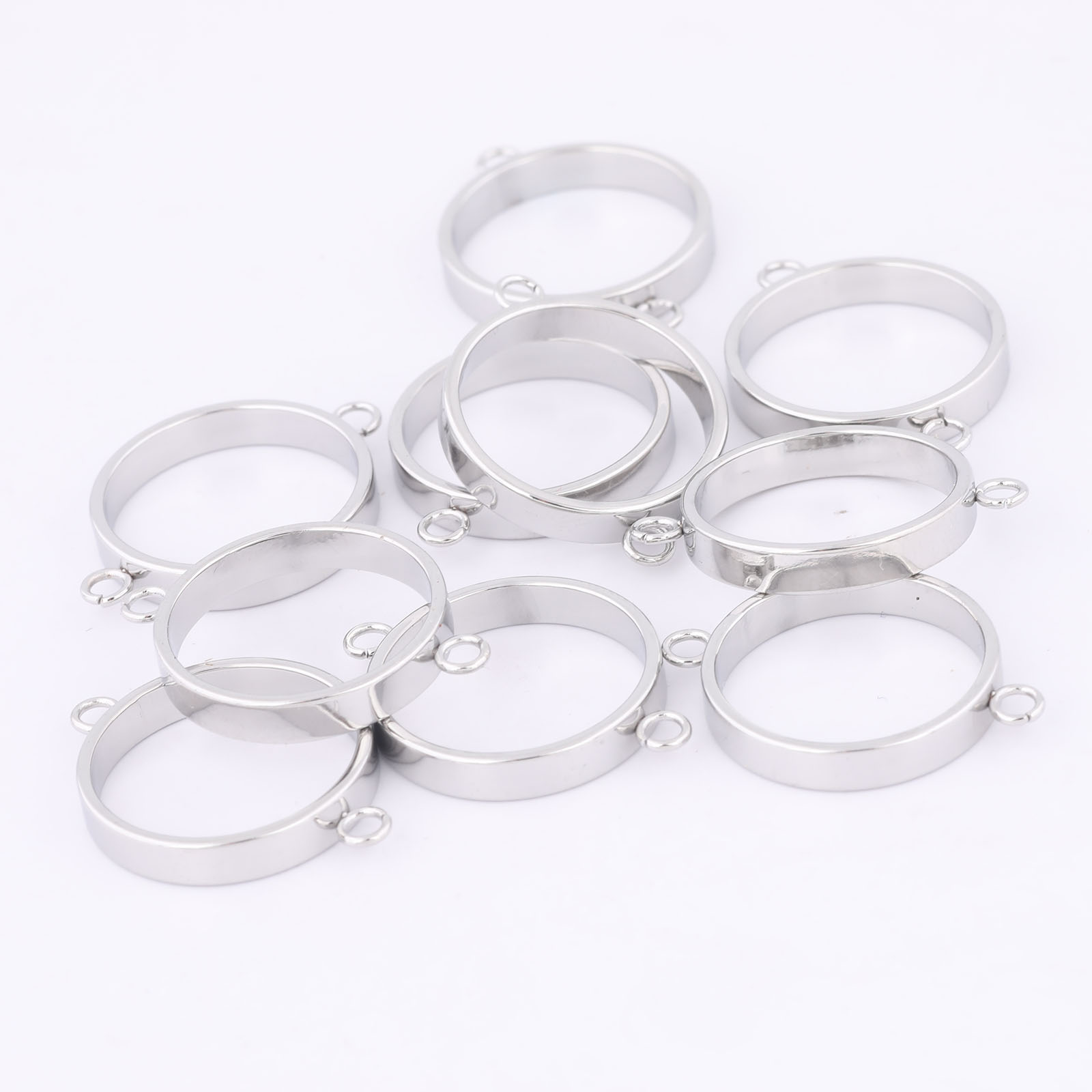 10pcs Stainless Steel 14mm Ope - Resin Art Handmade ulasan dan harga