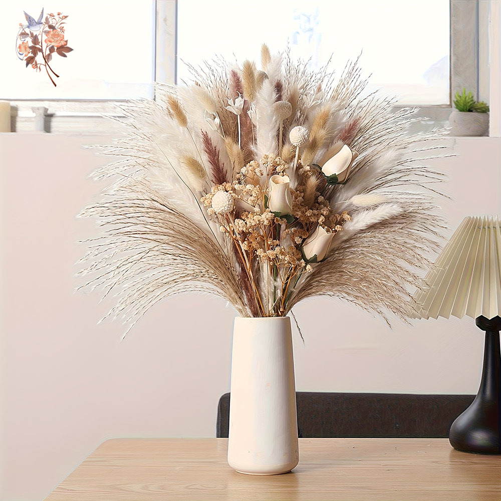 80Pcs Artificial Dried Flowers - Dried Flower Pressed ulasan dan harga