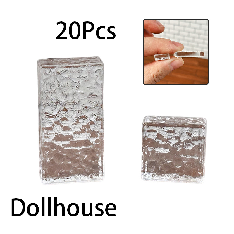 20Pcs Dollhouse Mini Crystal C - Resin Art Toys ulasan dan harga