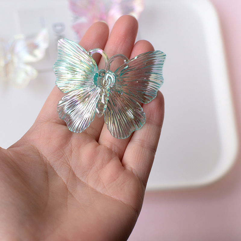 WFFNNKC 10Pcs Transparent Butt - Resin Art Earrings Material ulasan dan harga