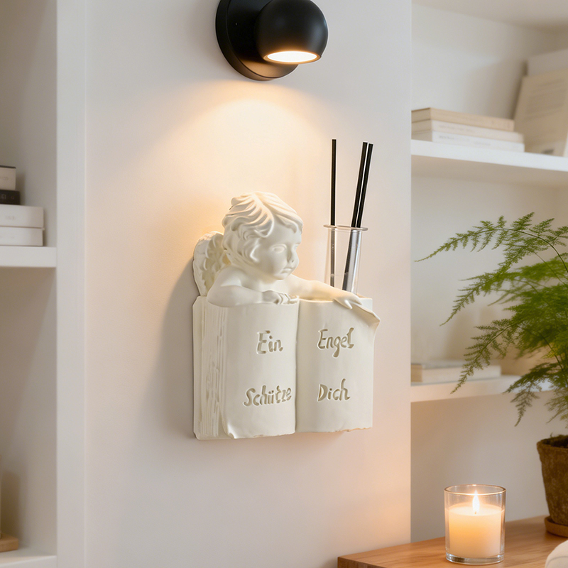 European Angel Book Wall Mount - Resin Art Book ulasan dan harga
