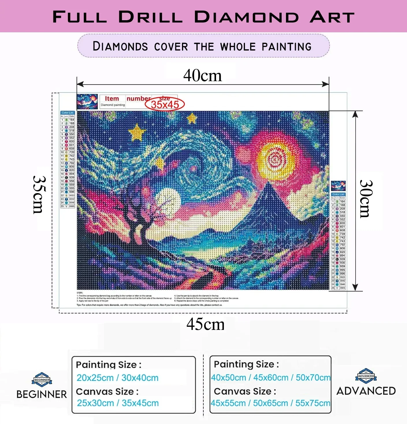 1pc frameless Diamond Painting - Resin Art Book ulasan dan harga