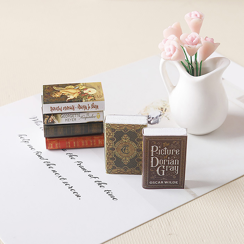 Hot Sale 6Pcs 1:12 Dollhouse M - Resin Art Book ulasan dan harga