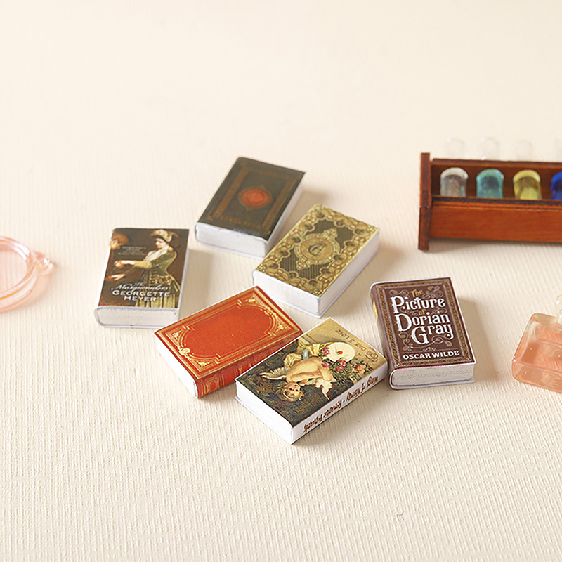 Hot Sale 6Pcs 1:12 Dollhouse M - Resin Art Book ulasan dan harga