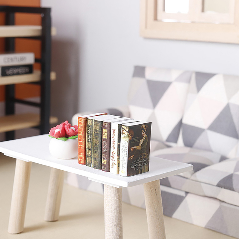 Hot Sale 6Pcs 1:12 Dollhouse M - Resin Art Book ulasan dan harga
