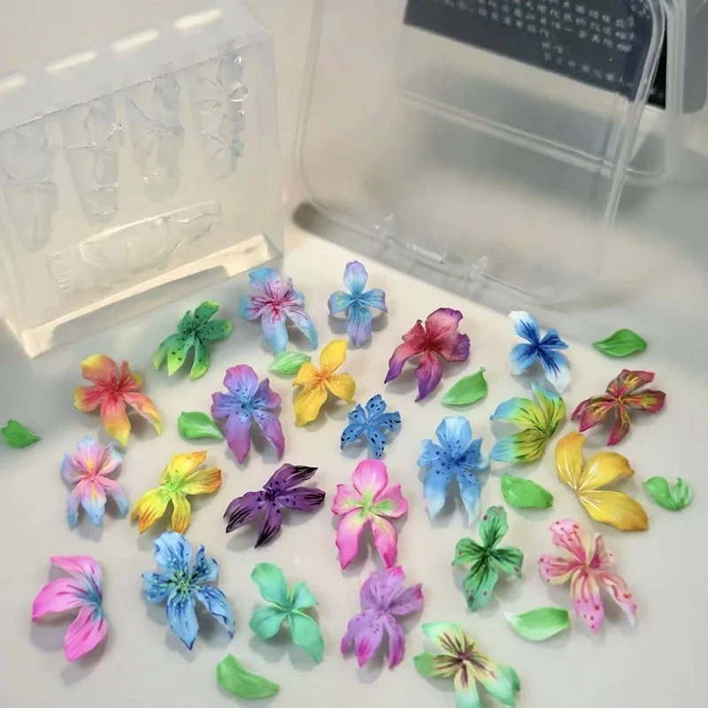 3D Flowers Nail Mold DIY Silic - Resin Art Templates Free ulasan dan harga