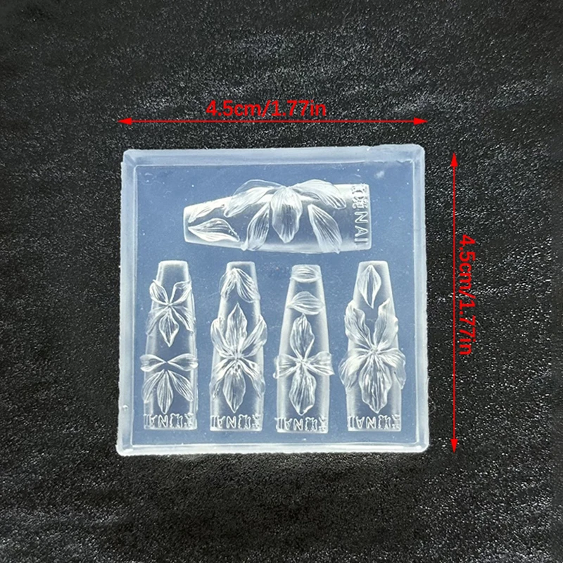 3D Flowers Nail Mold DIY Silic - Resin Art Templates Free ulasan dan harga
