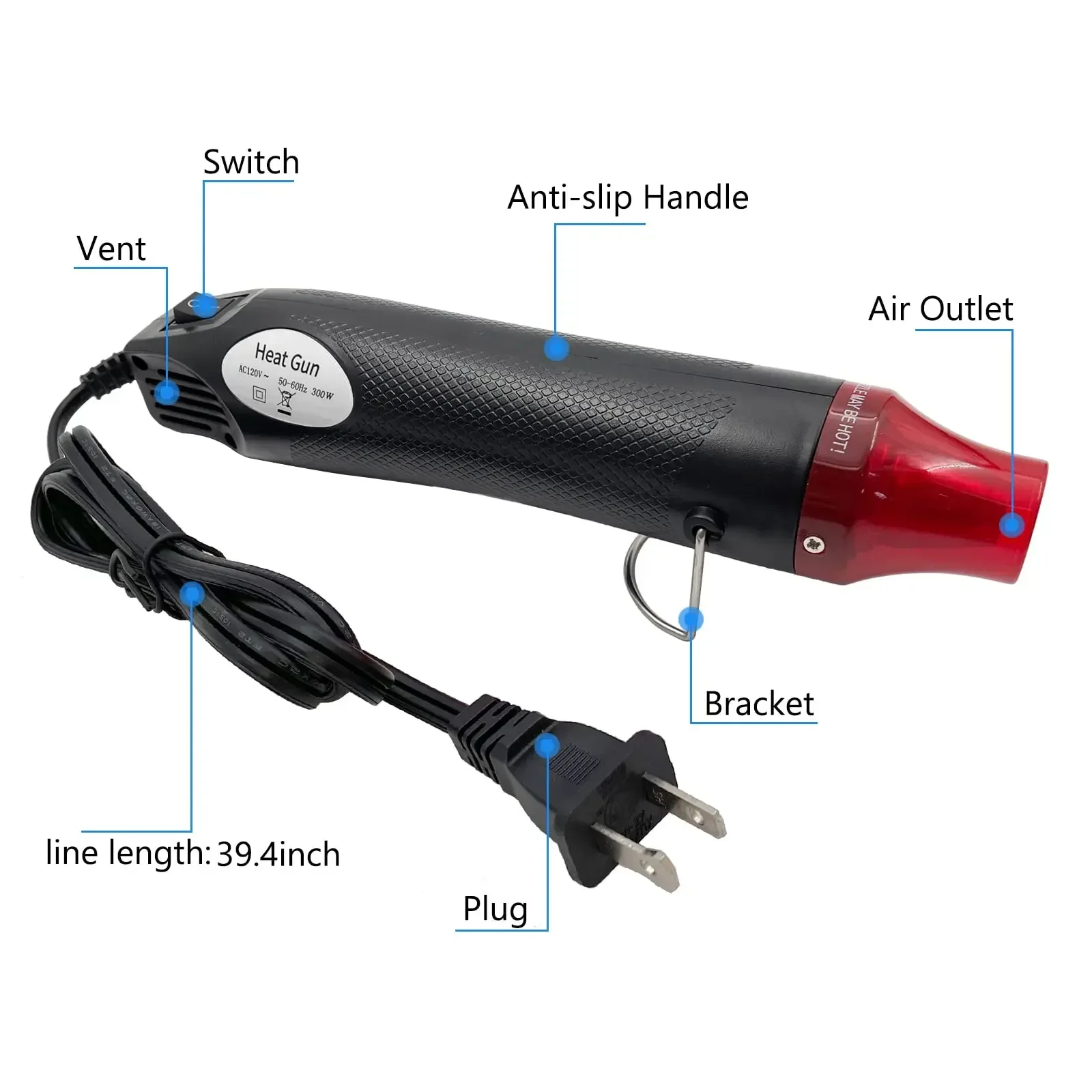 Heat Gun, Mini Hot Air Gun for - Resin Art Heat Gun ulasan dan harga