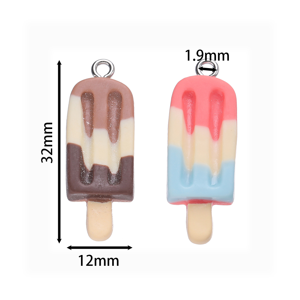 10pcs 12x32mm Cute Colorful Po - Resin Art Jewelry Kit ulasan dan harga