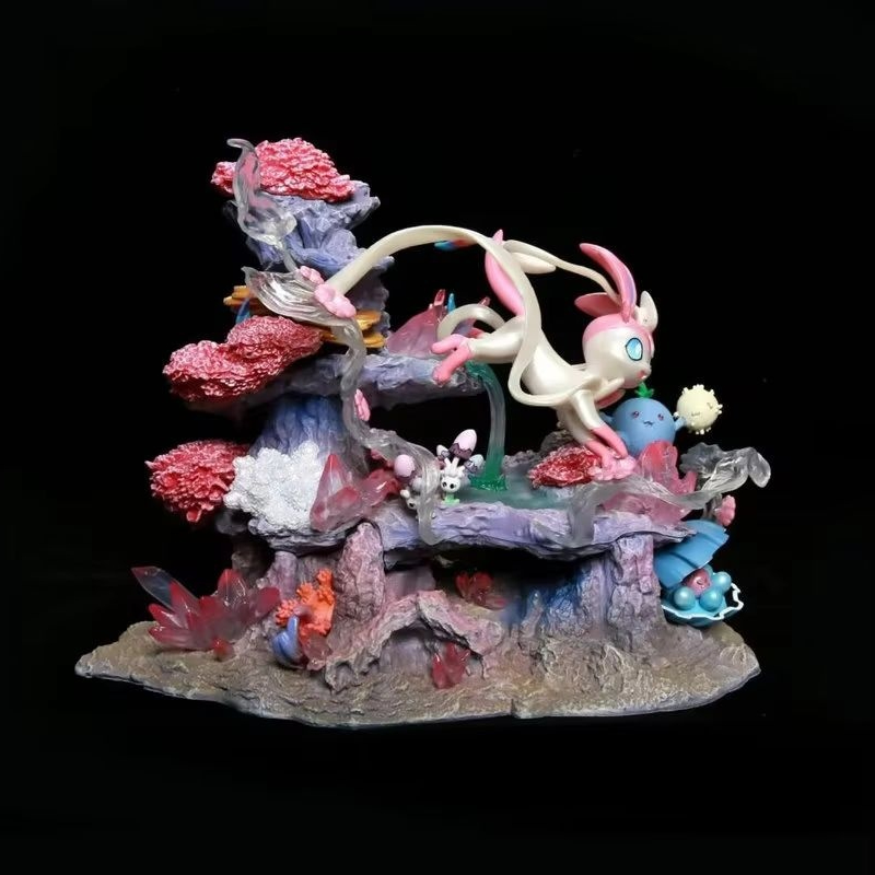 Gk Figure Sylveon Shroomish Cl - Resin Art Toys ulasan dan harga