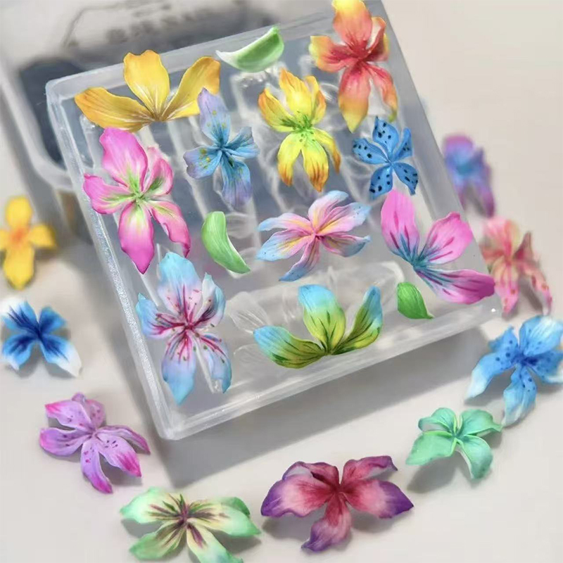 **1PC 3D Flowers Nail Mold DIY - Resin Art Templates Free ulasan dan harga