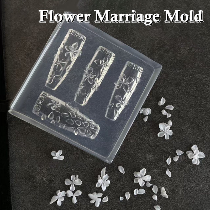 **1PC 3D Flowers Nail Mold DIY - Resin Art Templates Free ulasan dan harga