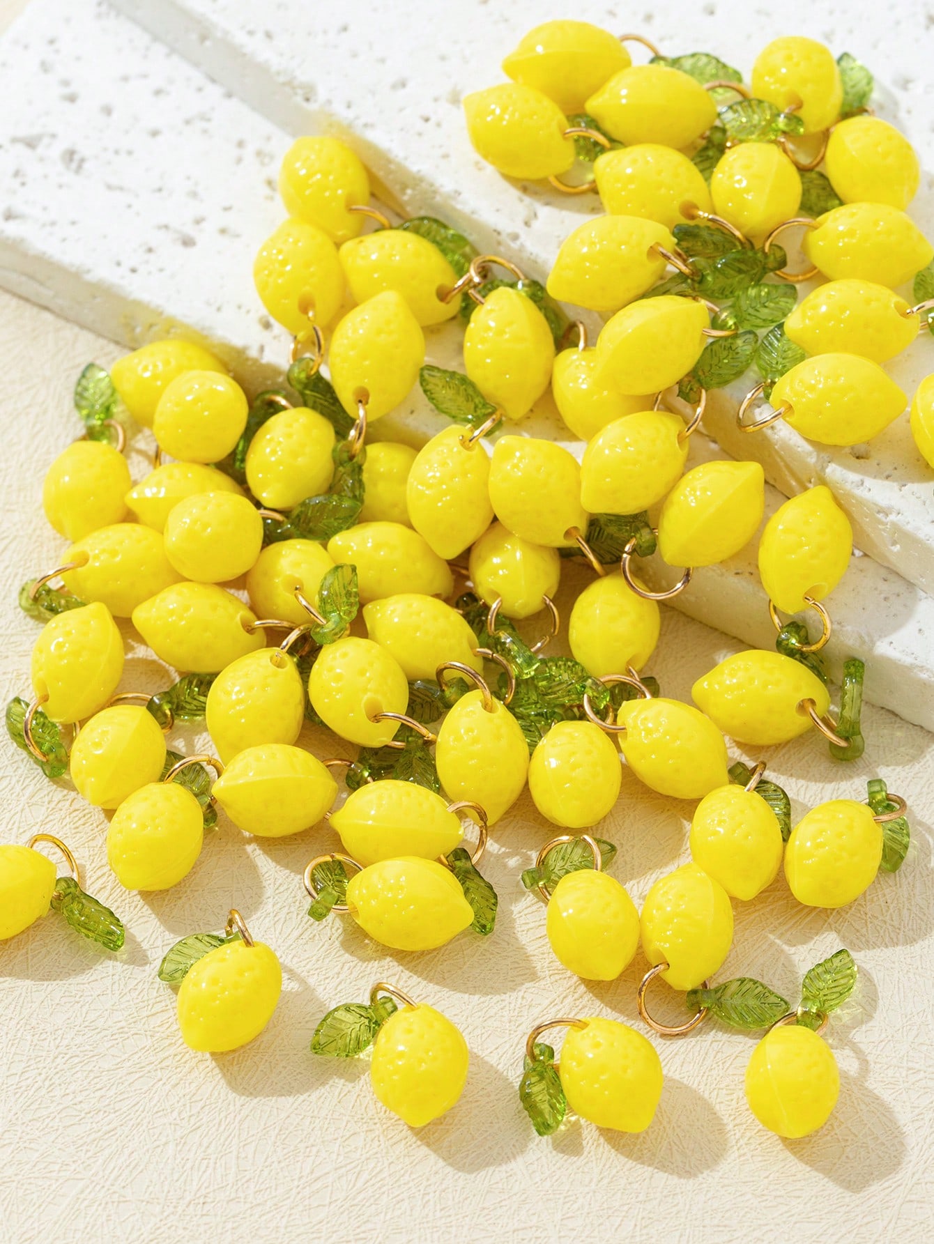 10Pcs 3D Lemon Resin Charms Pe - Resin Art Products ulasan dan harga