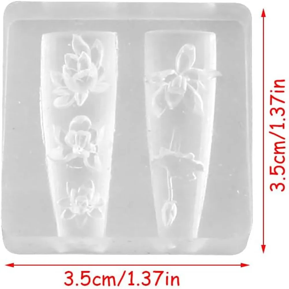 3D thorns Nail Design Silicone - Resin Art Templates Free ulasan dan harga