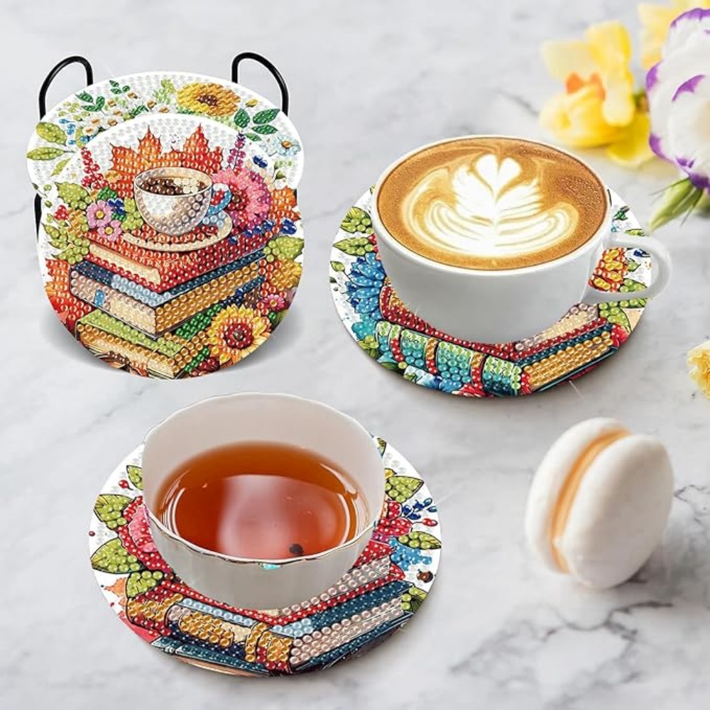 8PCS/DIY Diamond Art Painting  - Resin Art Coasters ulasan dan harga