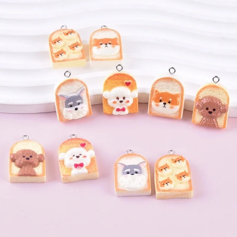 10Pcs Cute Toast Dog Resin Pen - Resin Art Products ulasan dan harga