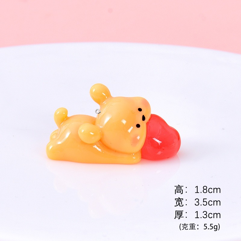 5Pcs Cartoon Dog Resin Charms  - Resin Art Earrings Material ulasan dan harga