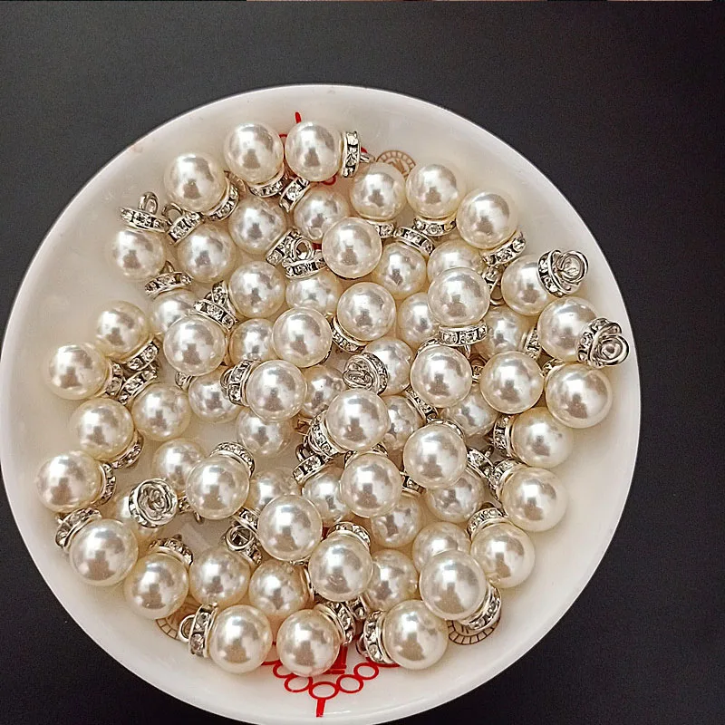 30Pcs Round Pearl Diamond Pend - Resin Art Design For Wedding ulasan dan harga