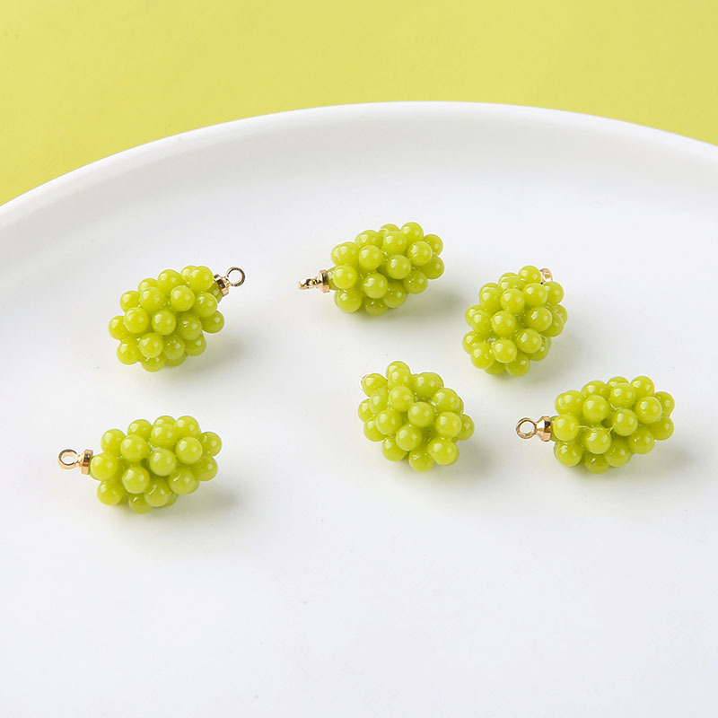 6pcs Cute Little Grapes Resin  - Resin Art Handmade ulasan dan harga