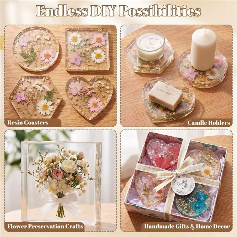[ABFI!】 Resin Molds For DIY Ep - Resin Art Coasters ulasan dan harga