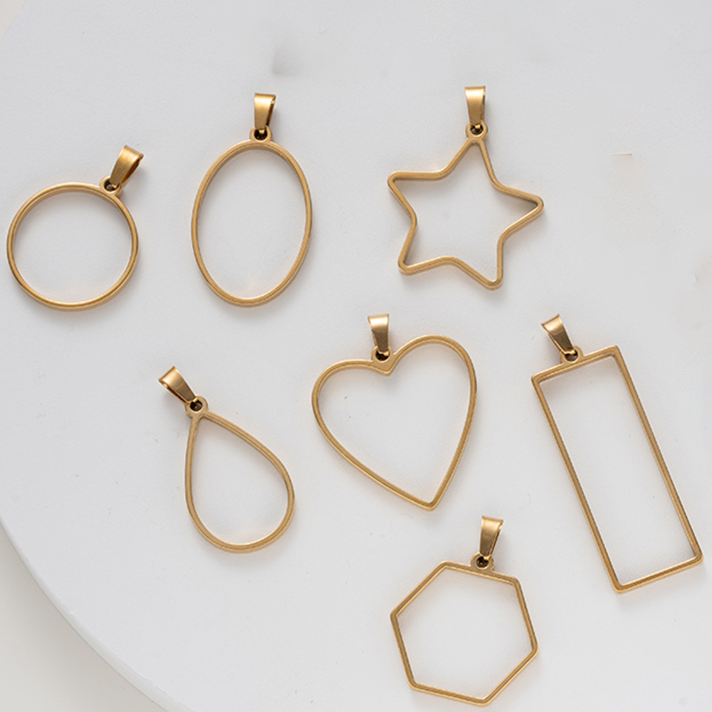5pcs Stainless Steel Open Back - Resin Art Handmade ulasan dan harga