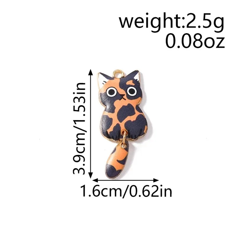 10Pcs 16×39mm Cute Cartoon Cat - Resin Art Products ulasan dan harga