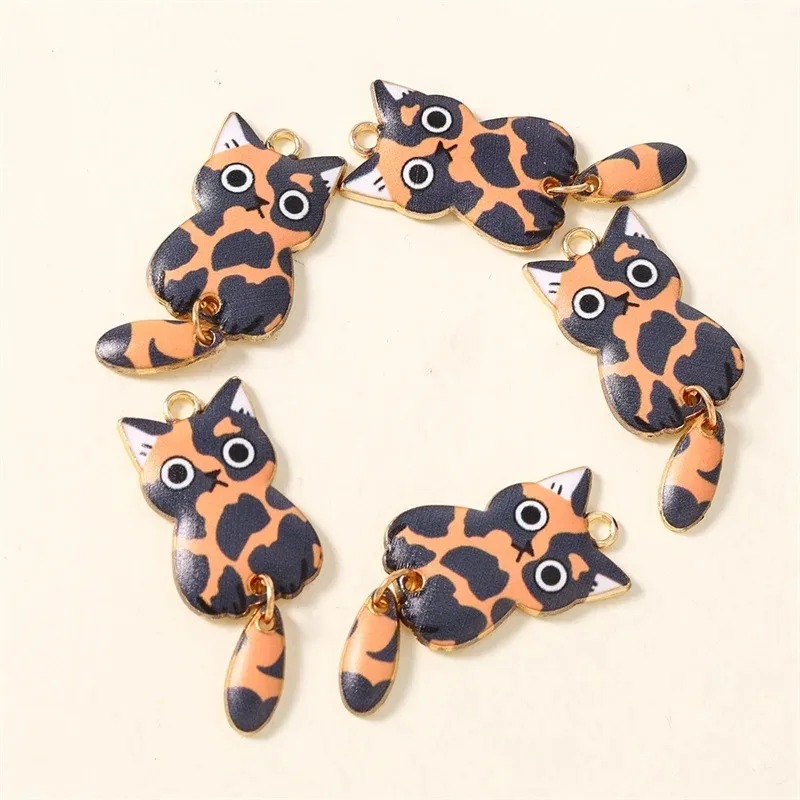10Pcs 16×39mm Cute Cartoon Cat - Resin Art Products ulasan dan harga