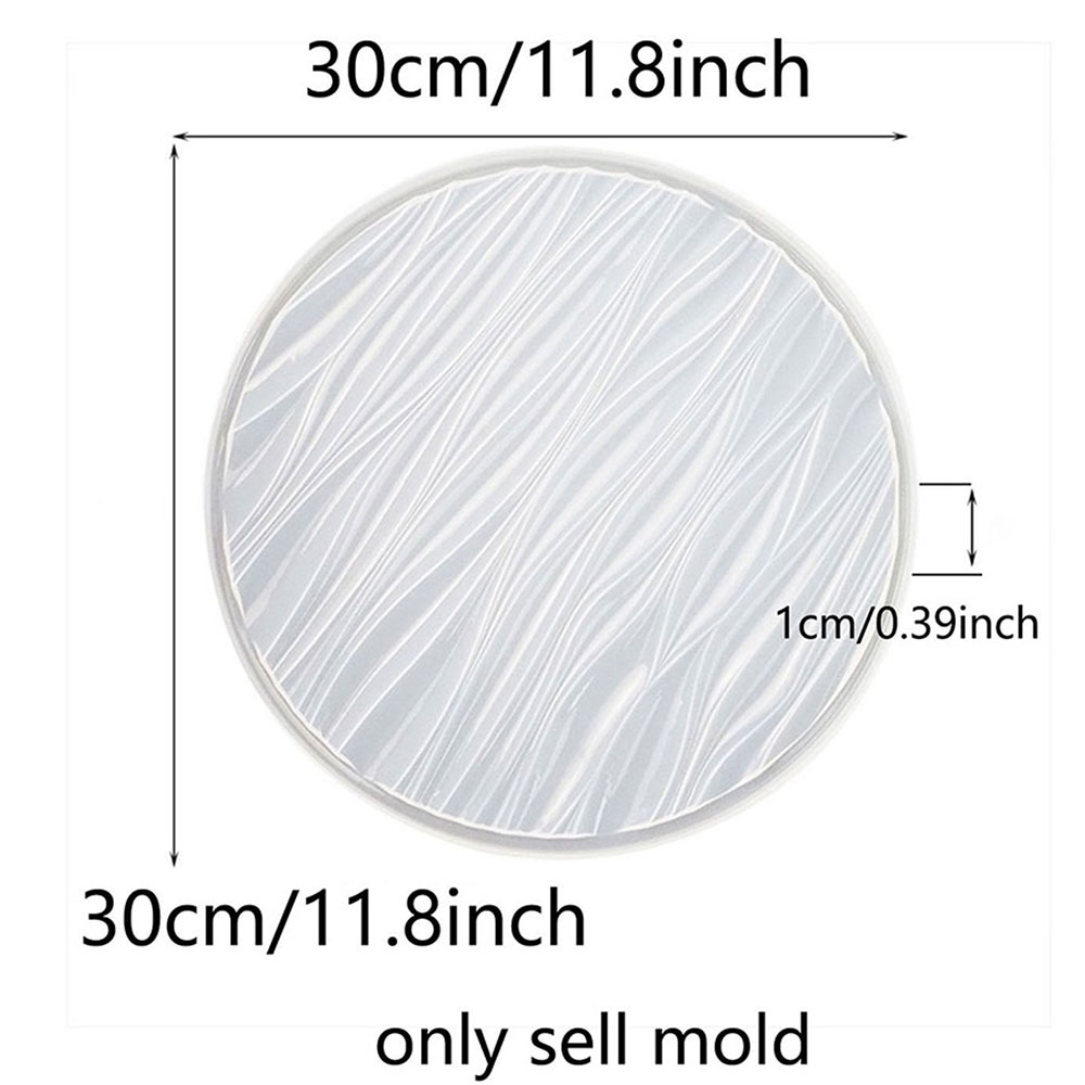 Large Round Tray Silicone Mold - Resin Art Glue ulasan dan harga